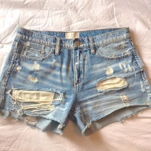 Distressed Cutoff Jean Shorts